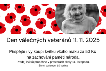 Den válečných veteránů 11. 11. 2025