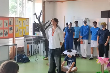 Deváťáci v roli režisérů i herců: